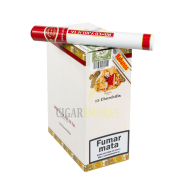 smokes cigar on top