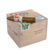 smokes cigar on top
