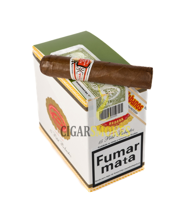 Smokes Cigar on top Hoyo de Monterrey Petit Robustos (Box 15)
