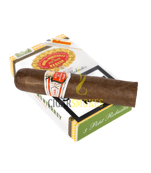 Smokes Cigar on top Hoyo de Monterrey Petit Robustos (Box 3)
