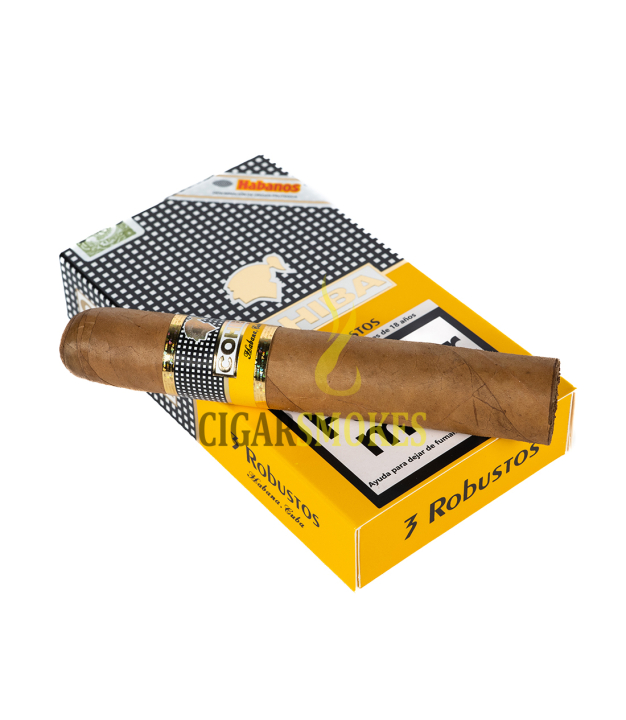 Smokes Cigar on top Cohiba Robustos (Box 3)
