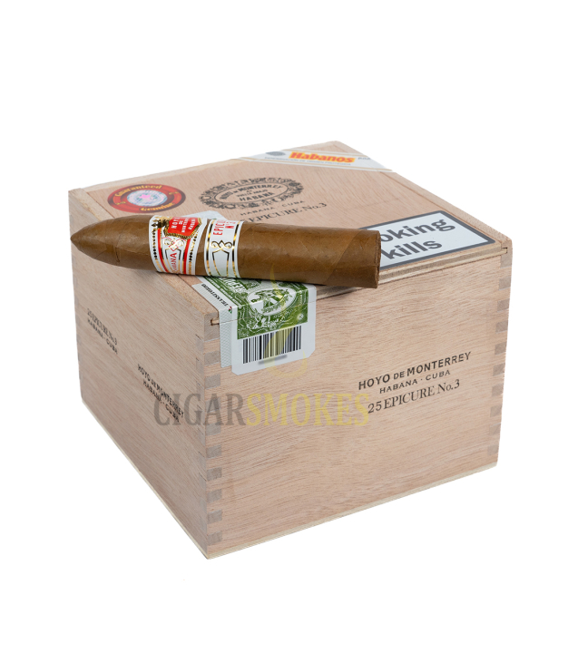 smokes cigar on top